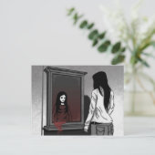 Manga Girl Card Postkarte (Stehend Vorderseite)