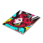Manga Girl Keramik Tile - Pop Fliese (Seite)