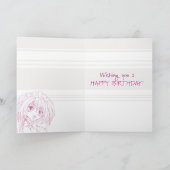 Manga Girl Maid Birthday Karte (Innenseite)