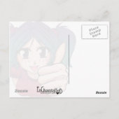 Manga Girl mit Daumen nach oben - Karte (Rückseite)