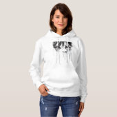 Manga Girl mit farbenprächtigem Blick Hoodie (Vorne ganz)