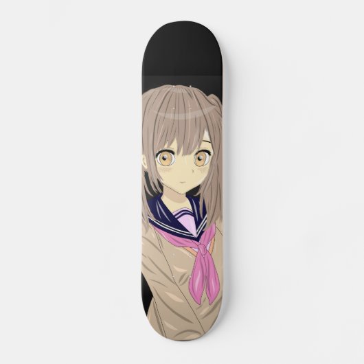 Manga girl skateboard (Vorderseite)