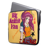 Manga girl with butterflies laptopschutzhülle (Vorderseite Links)