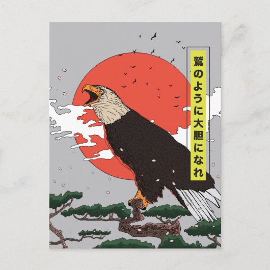 Manga Golden Eagle Postkarte (Vorderseite)