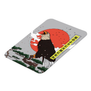 Manga Goldener Adler Magnet