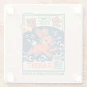 Manga-Hase Glasuntersetzer (Rückseite)
