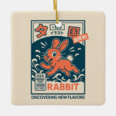 Manga-Hase Keramikornament (Vorderseite)