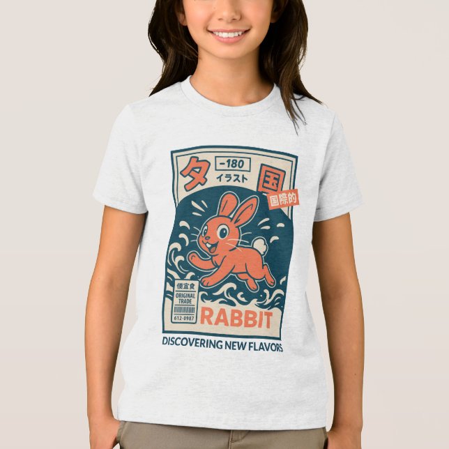 Manga-Hase Tri-Blend Shirt (Vorderseite)