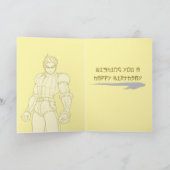 Manga Held-Geburtstag Karte (Innenseite)