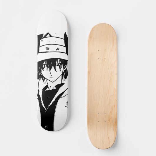 Manga im Stil berühmter Kunst Skateboard (Vorderseite)