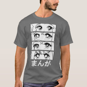 Manga in Japanisch, Manga motif Japan, Gesichtsser T-Shirt