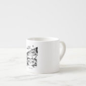 Manga Is My Life Anime Eyes Glitch Art Espressotasse (Vorderseite Rechts)