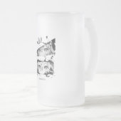 Manga Is My Life Anime Eyes Glitch Art Mattglas Bierglas (VorderseiteRechts)