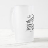 Manga Is My Life Anime Eyes Glitch Art Mattglas Bierglas (Vorderseite Links)