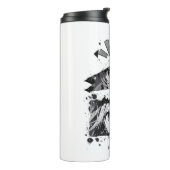 Manga Is My Life Anime Eyes Glitch Art Thermosbecher (Nach links gedreht)