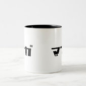 Manga Katakana-Japaner Zweifarbige Tasse (Mittel)