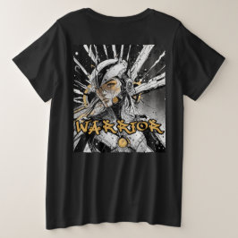 Manga-Krieger Übergröße Große Größe T-Shirt