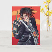 Manga Künstler Karte (Gelbe Blume)