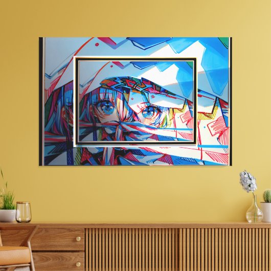 Manga Leinwanddruck (Insitu (Wohnzimmer))