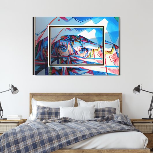 Manga Leinwanddruck (Insitu (Schlafzimmer))