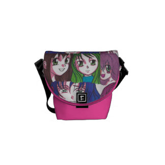 Manga Mädchen-Minitasche Kuriertasche