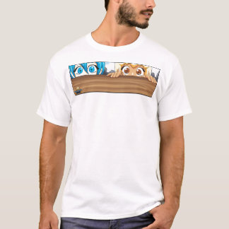 Manga Mädchen - Sneak-flüchtiger Blick T-Shirt