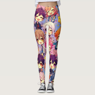 Manga Magie: Inspiriert Design Freude Leggings