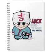 Manga martial arts boy notebook notizblock (Vorderseite)