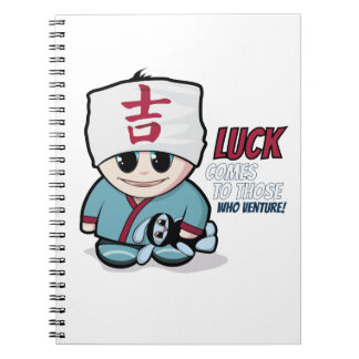 Manga martial arts boy notebook notizblock