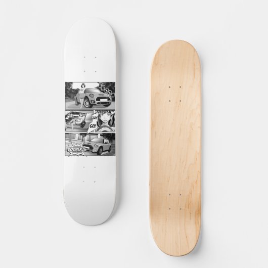 Manga Mini Cooper Skateboard (Vorderseite)