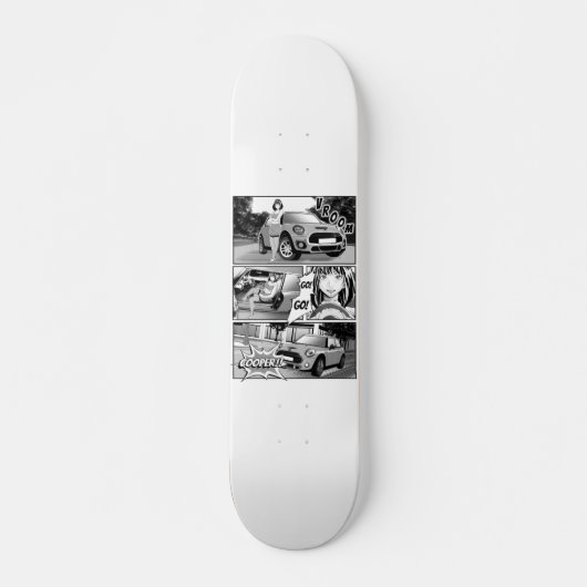 Manga Mini Cooper Skateboard (Vorne)