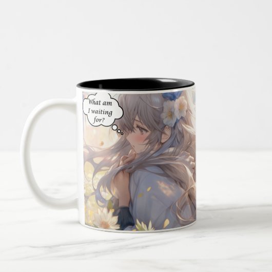 Manga-Mini-Streifen Zweifarbige Tasse (Links)