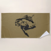 Manga, Neko Catgirl Furry Anime Loli Slave Strandtuch (Vorderseite)