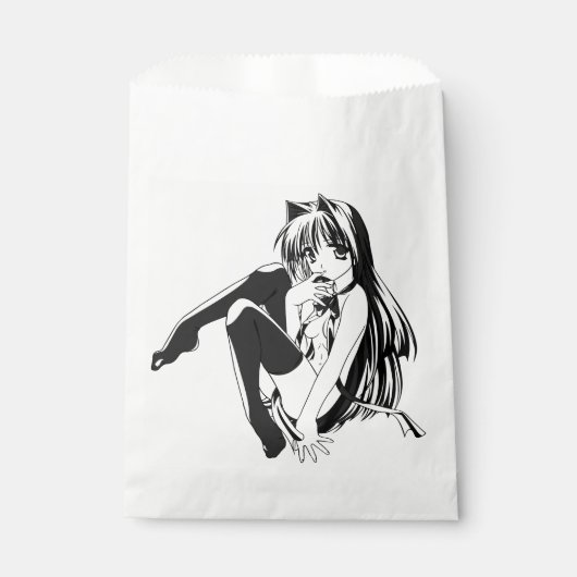 Manga, Neko Catgirl Furry Kawaii Loli Geschenktütchen (Vorderseite)