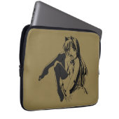 Manga, Neko Catgirl Furry Kawaii Loli Laptopschutzhülle (Vorne Rechts)