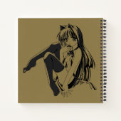 Manga, Neko Catgirl Furry Kawaii Loli Notizblock (Rückseite)