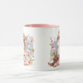 Manga Niedlich Kitten & Sakura Blume Katze Mama Ge Tasse (Zentrum)