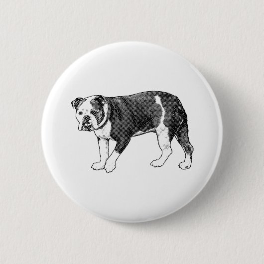 Manga-Punkt-Bulldogge, Button-Flair Button (Vorderseite)