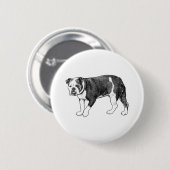 Manga-Punkt-Bulldogge, Button-Flair Button (Vorne & Hinten)