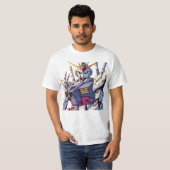 Manga Roboter Anzug T-Shirt (Vorne ganz)