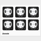 Manga seltsames Kind Ding 2,1 Quadrataufkleber Quadratischer Aufkleber (Blatt)