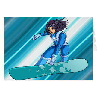 Manga Snowboarder Girl