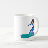 Manga Snowboarder Girl Kaffeetasse (VorderseiteRechts)