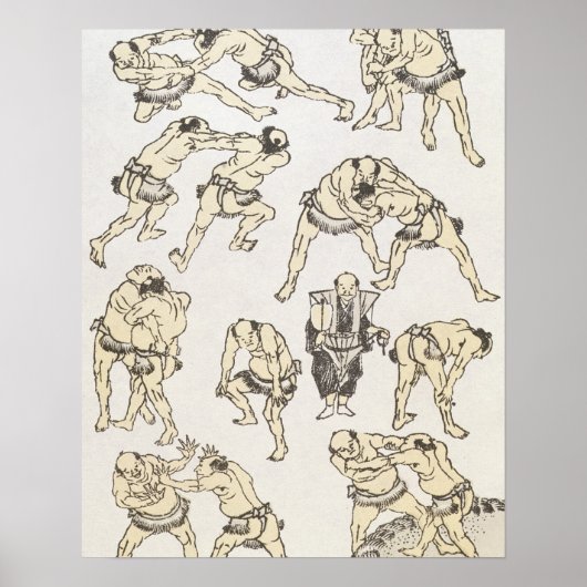 Manga: Studien über Gesten und Haltungen von Kämpf Poster (Vorne)