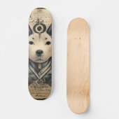 Manga Style Dog Japanisch Custom Skateboard (Vorderseite)
