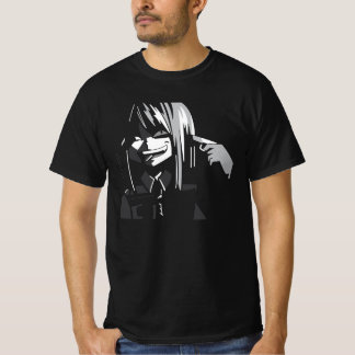Manga Suicide Girl Anime T-Shirt T - Shirt Design