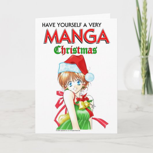 Manga University's Manga Weihnachtskarte 2021 Feiertagskarte (Vorderseite)