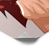 Manga Vampire Girl Poster (Ecke)