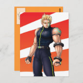 Manga Video Game Hero Postkarte (Vorne/Hinten)