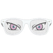 Manga wütende Augen Partybrille (Vorderseite)